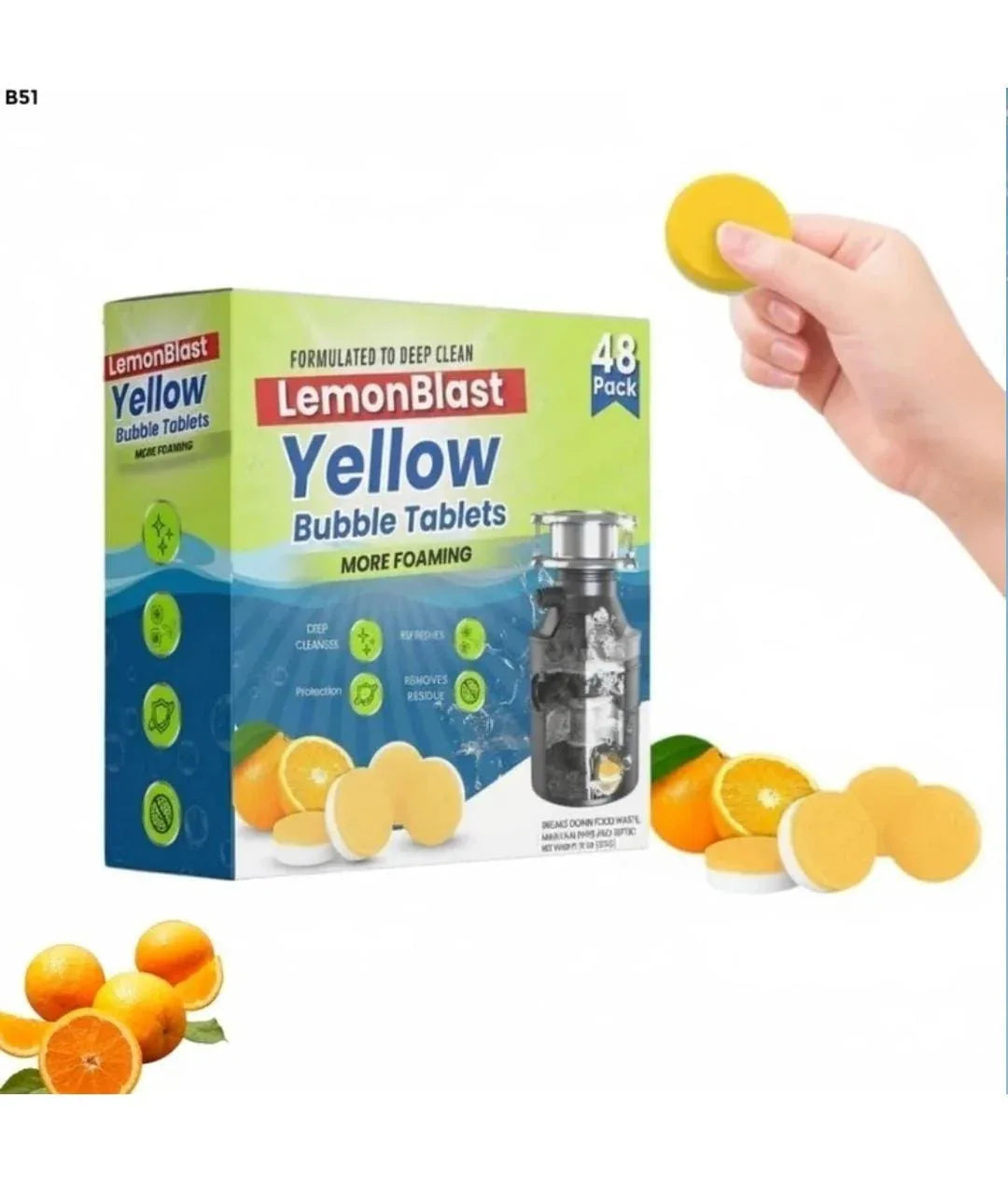 LemonBlast Yellow Bubble Tablets | 🔥FLAT 50% OFF SAVING🔥 - Directly Goods