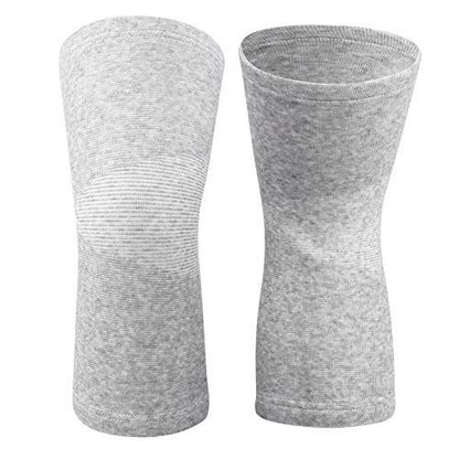 Unisex Bamboo Charcoal Elastic Warm Knee Sleeves Pack of 2