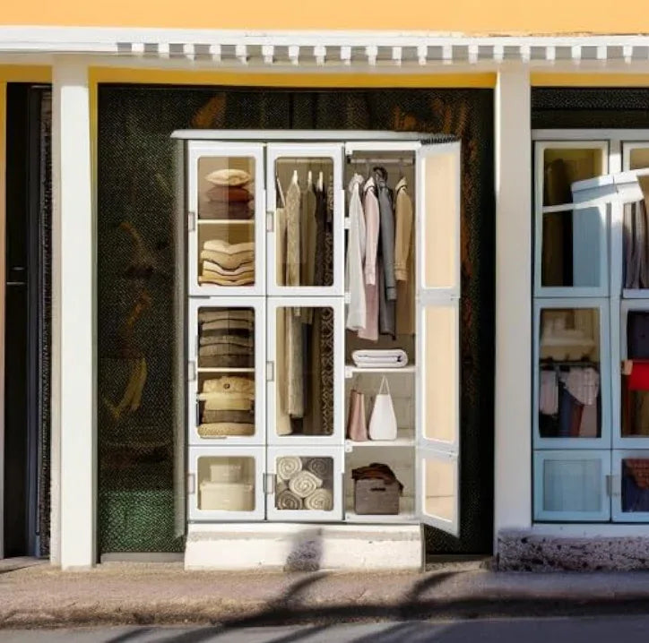 Foldable Organizer Plastic Bedroom Wardrobe - Directly Goods